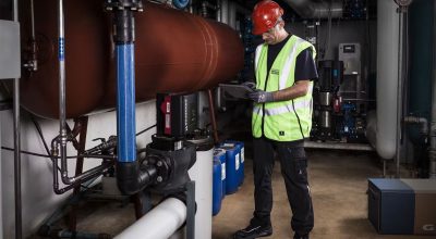 Pompa air Grundfos modern dengan efisiensi tinggi dan operasi hening